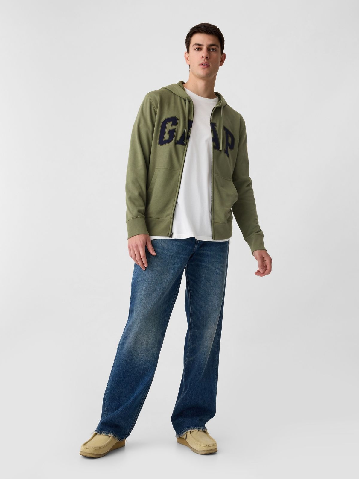 Πρασινο Gap Logo Zip Φούτερ-868452002