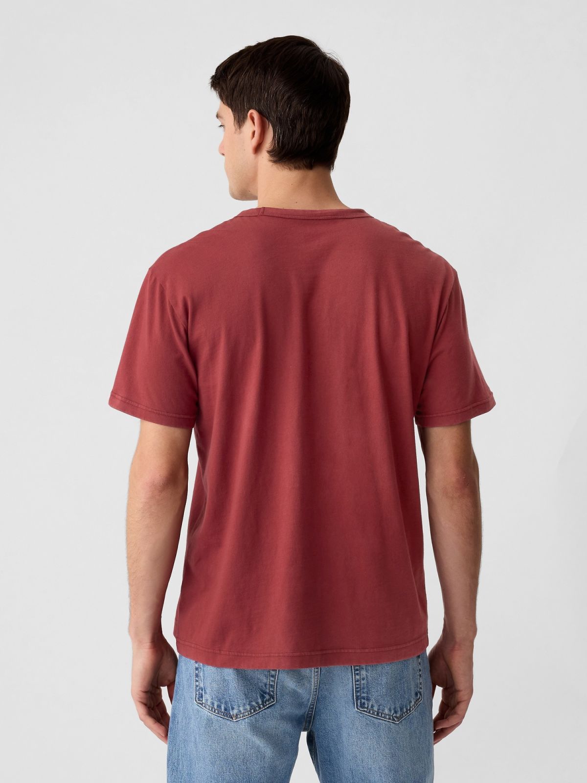 Ροζ Vintage-Wash Crewneck Μπλούζα-412289003