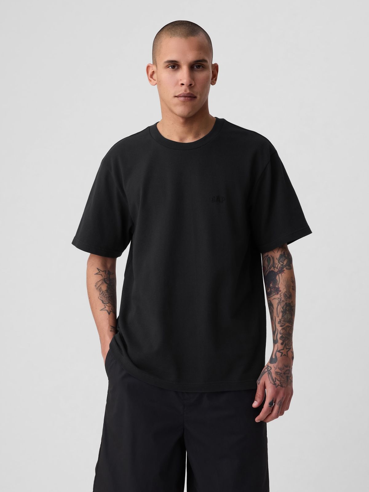 Μάυρη Mini Gap Logo Μπλούζα-412780001