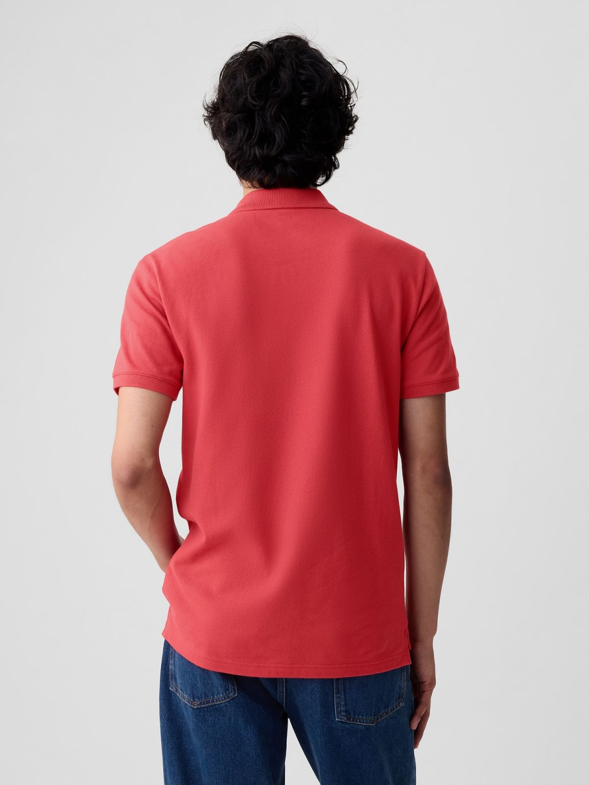 Κόκκινη Gap Logo Pique Polo Μπλούζα-586306017