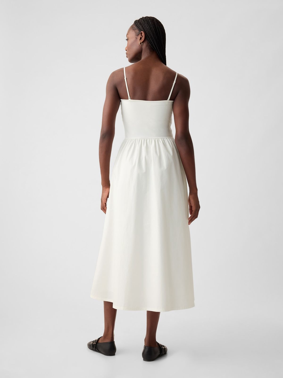 Mixed Media Midi Dress-431855002