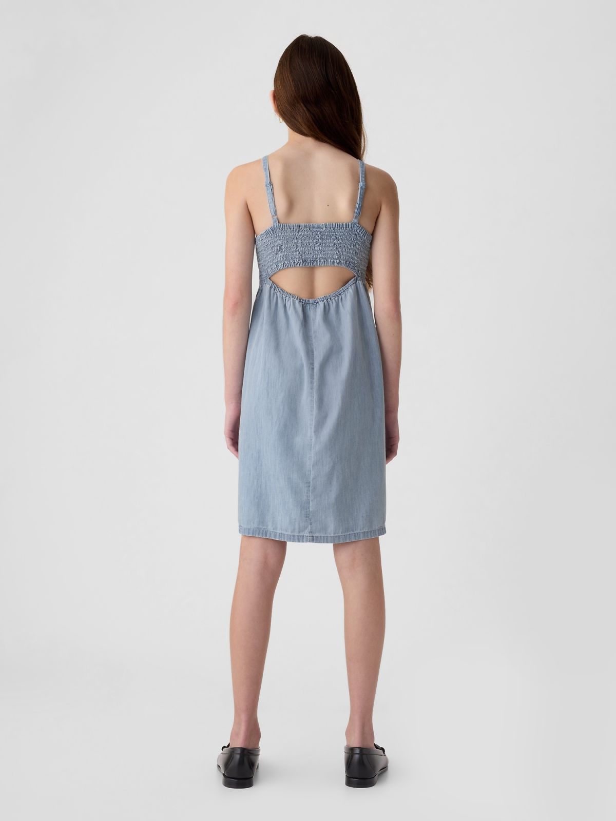 Μπλε Παιδικό Denim Αμάνικο Φόρεμα-434434000
