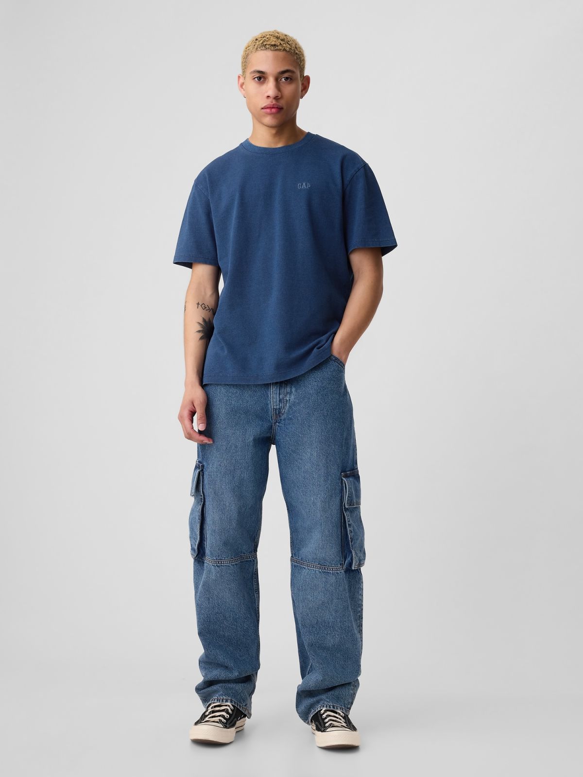 Μπλε Mini Gap Logo Μπλούζα-412780000