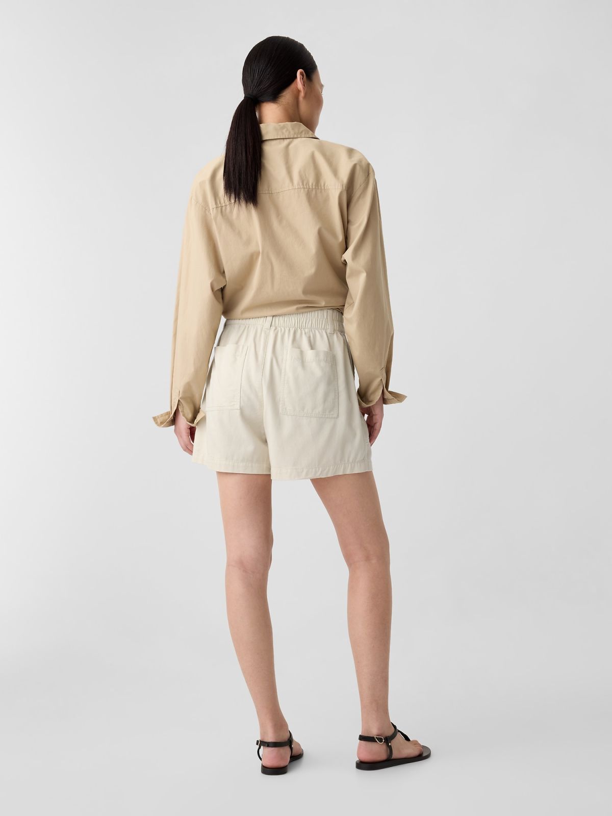 Μπεζ Easy Utility Σορτς-411972001