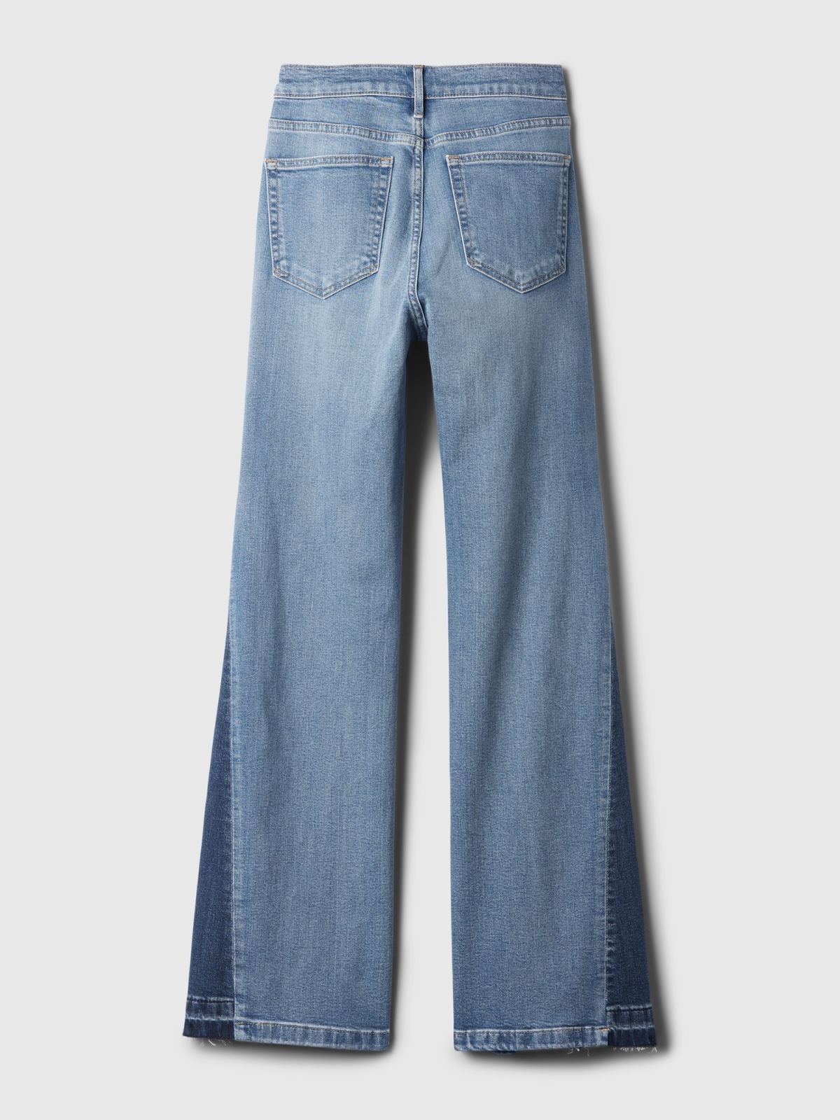 Μπλε High Rise Patched '70s Flare Jean Παντελόνι-570484000