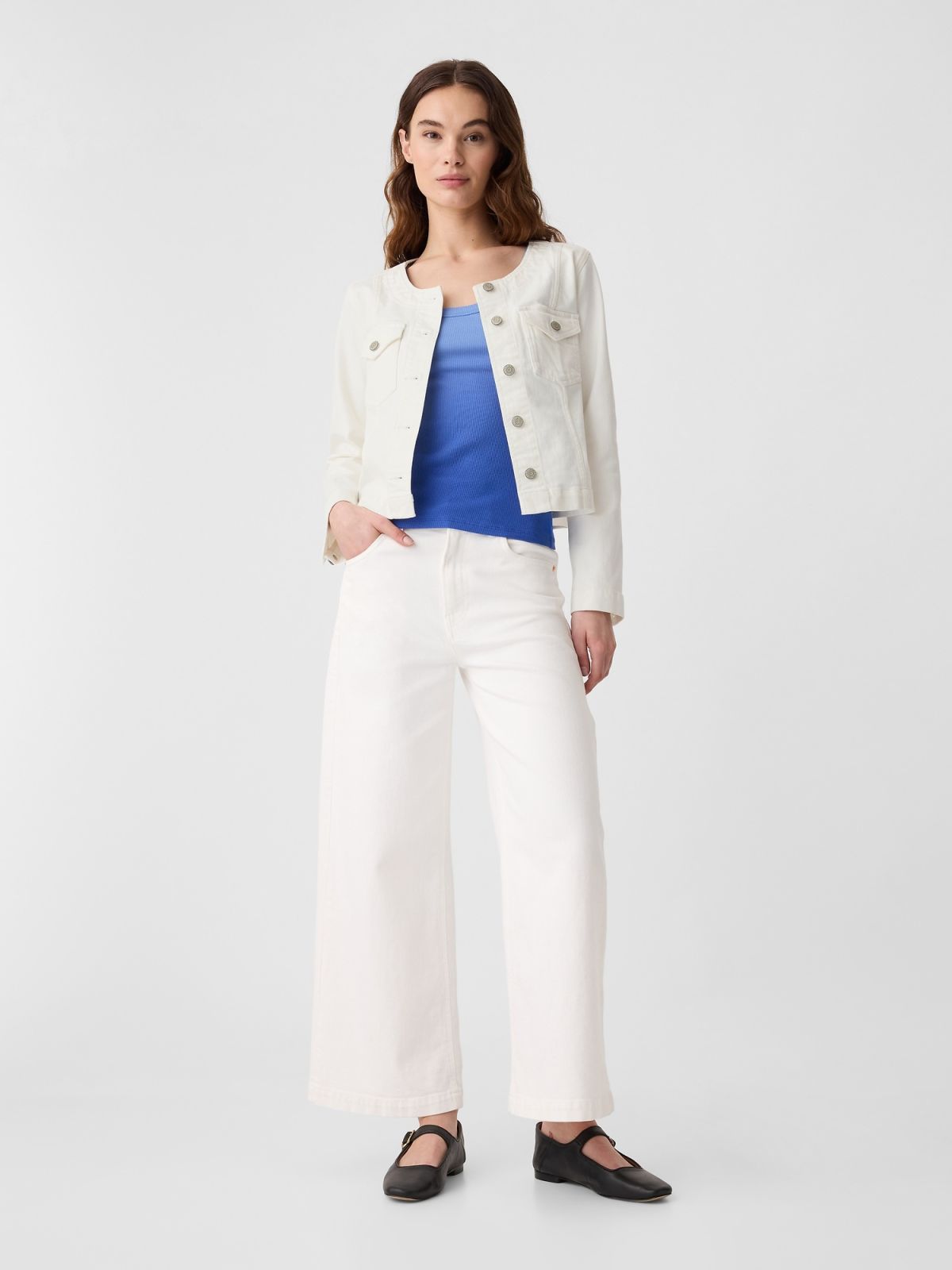 Collarless Μπουφάν Τζιν-410016000