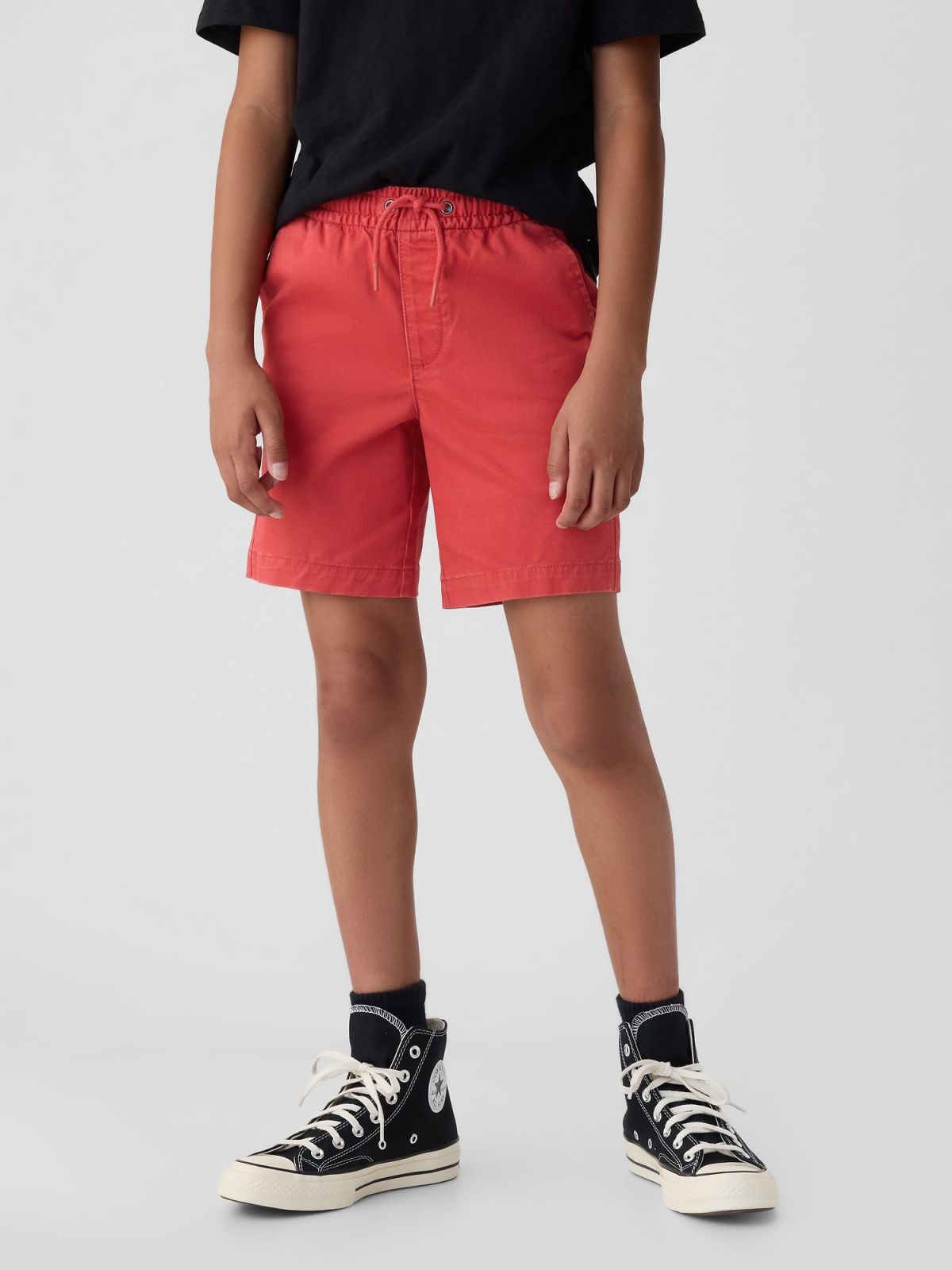 Κόκκινο Παιδικό Twill Easy Σορτς-858601005
