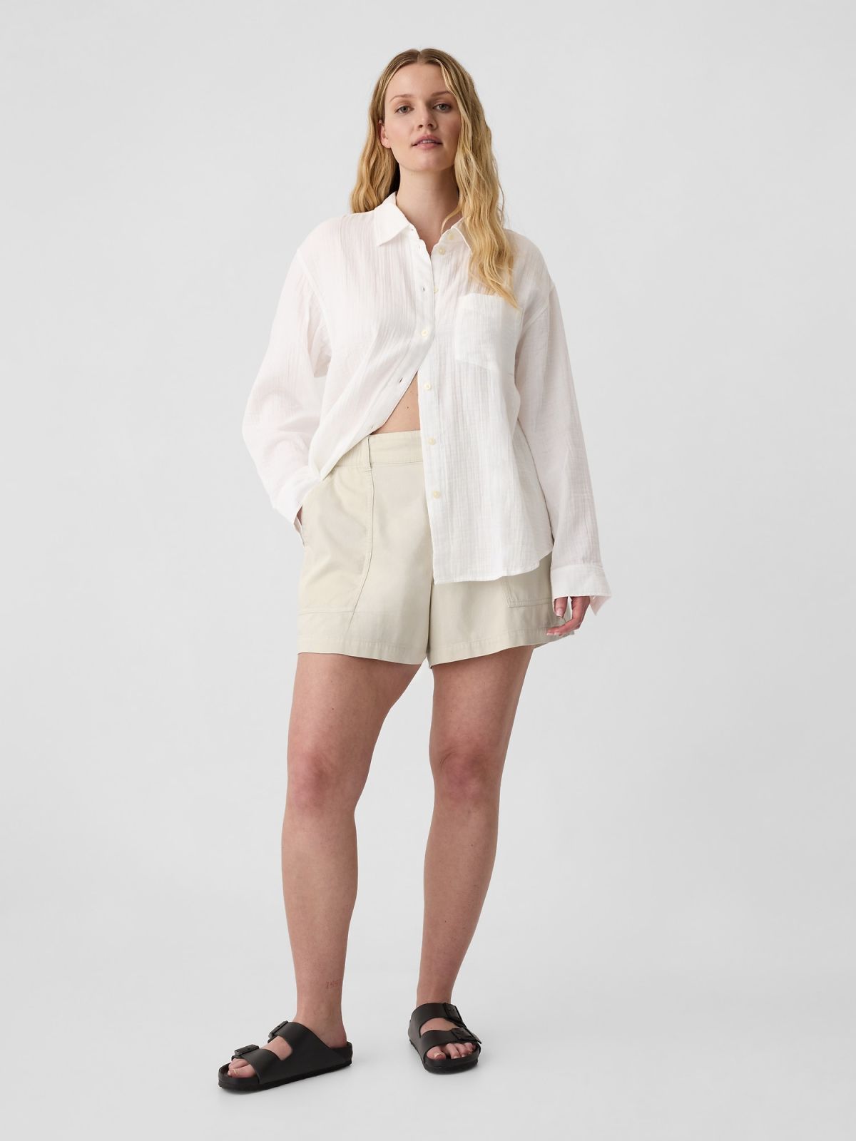 Μπεζ Easy Utility Σορτς-411972001