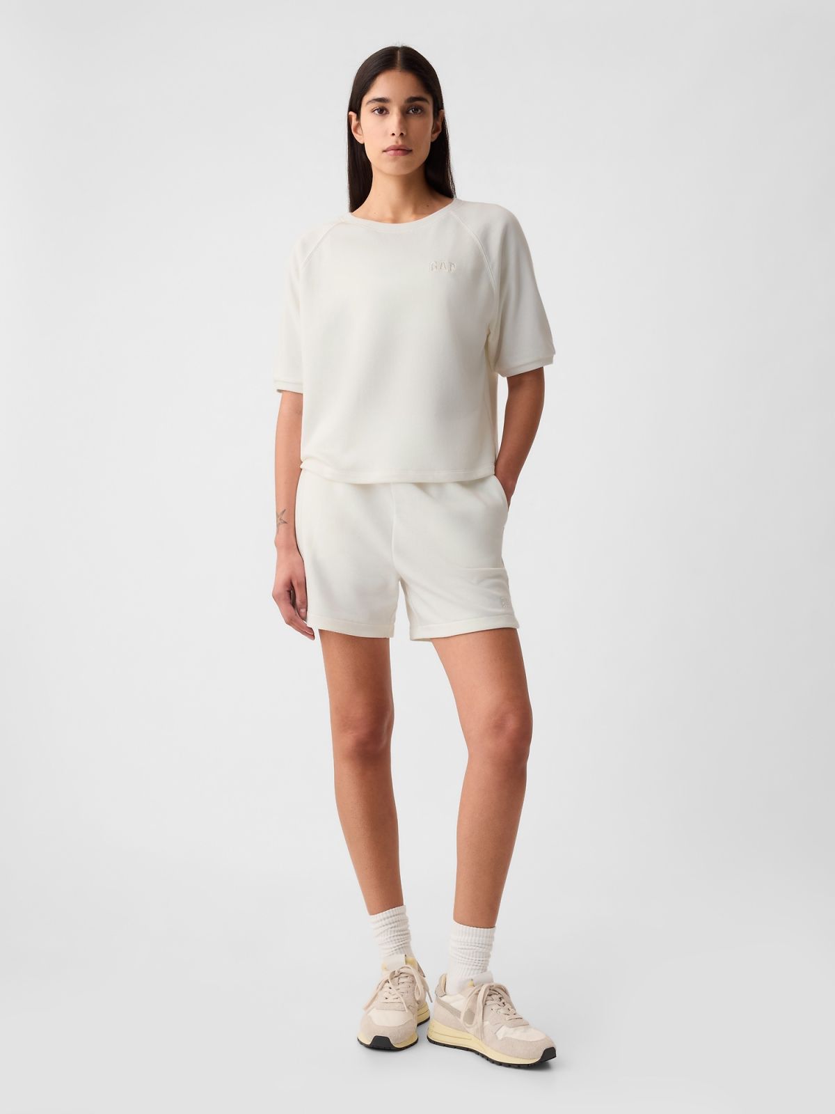 Άσπρο Gap Logo Φούτερ-416419001