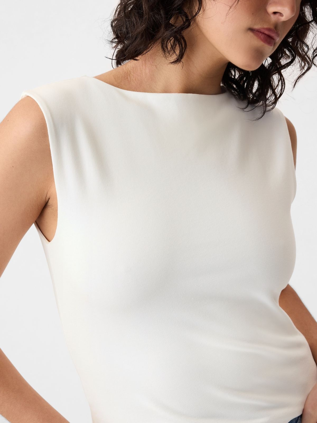 Modern Boatneck Μπλούζα-521679001