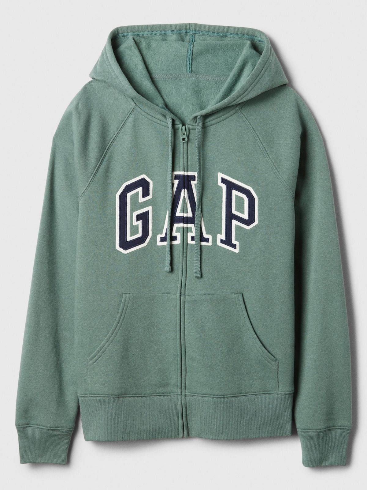 Πράσινο Gap Logo Zip Φούτερ-463503055