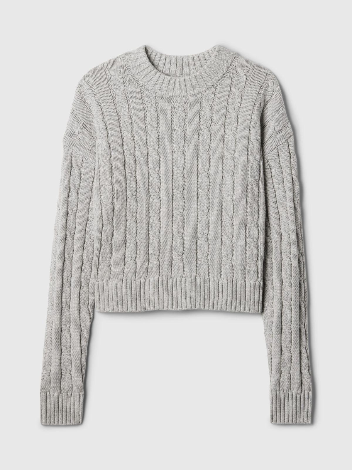 Cable-Knit Cropped Πουλόβερ-483809002