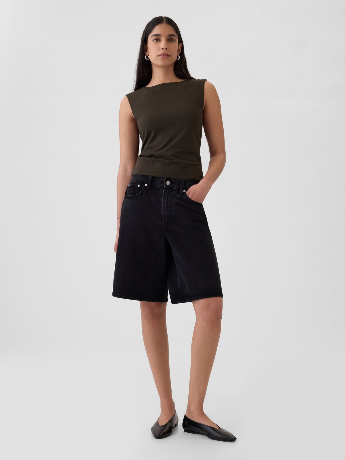 Modern Boatneck Μπλούζα-521679002