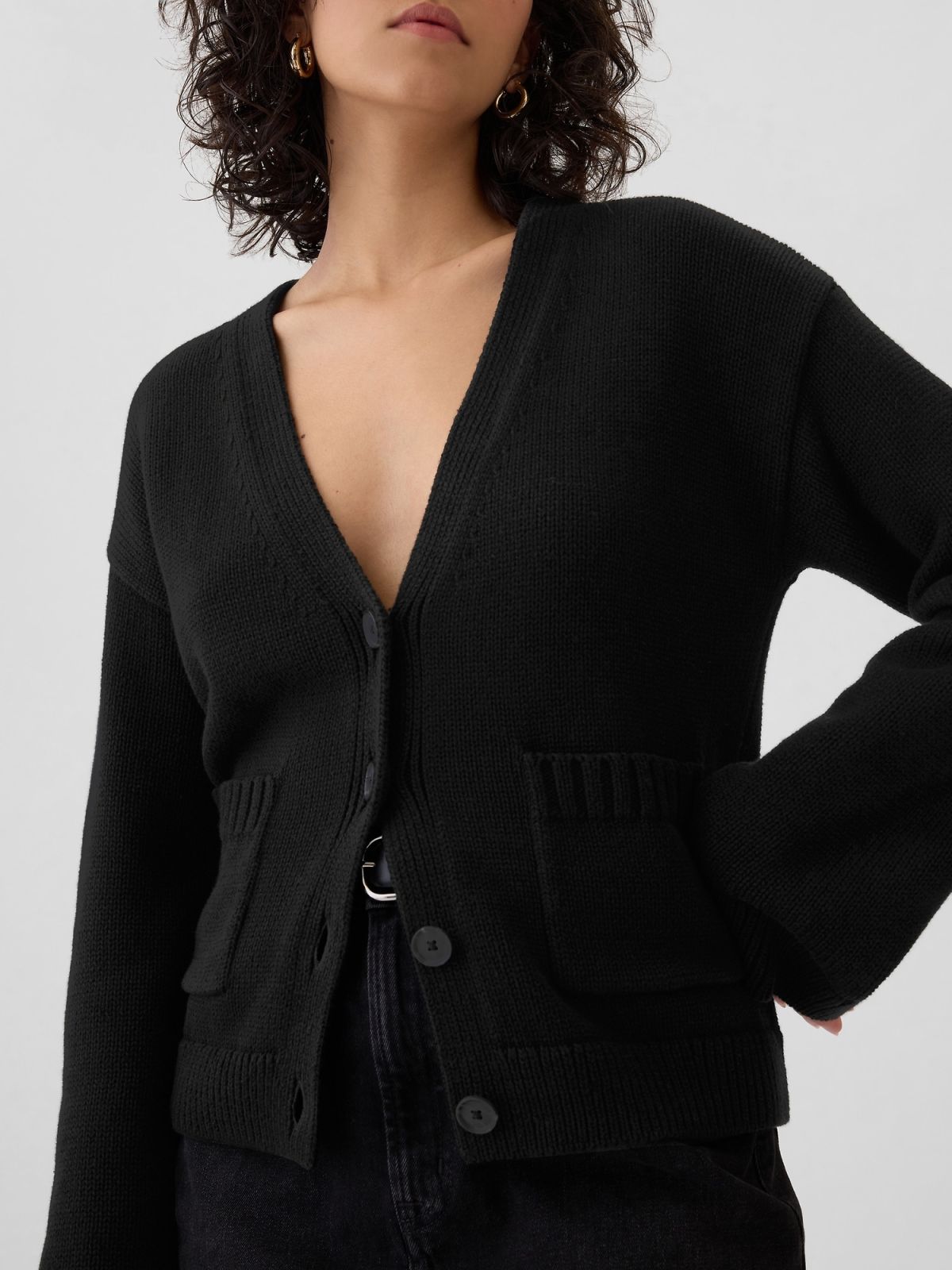 Πλεκτή ζακέτα με Τσέπη-544798001