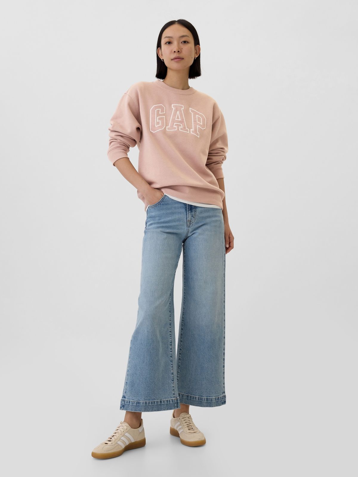 Gap Logo Fleece Φούτερ-554936036