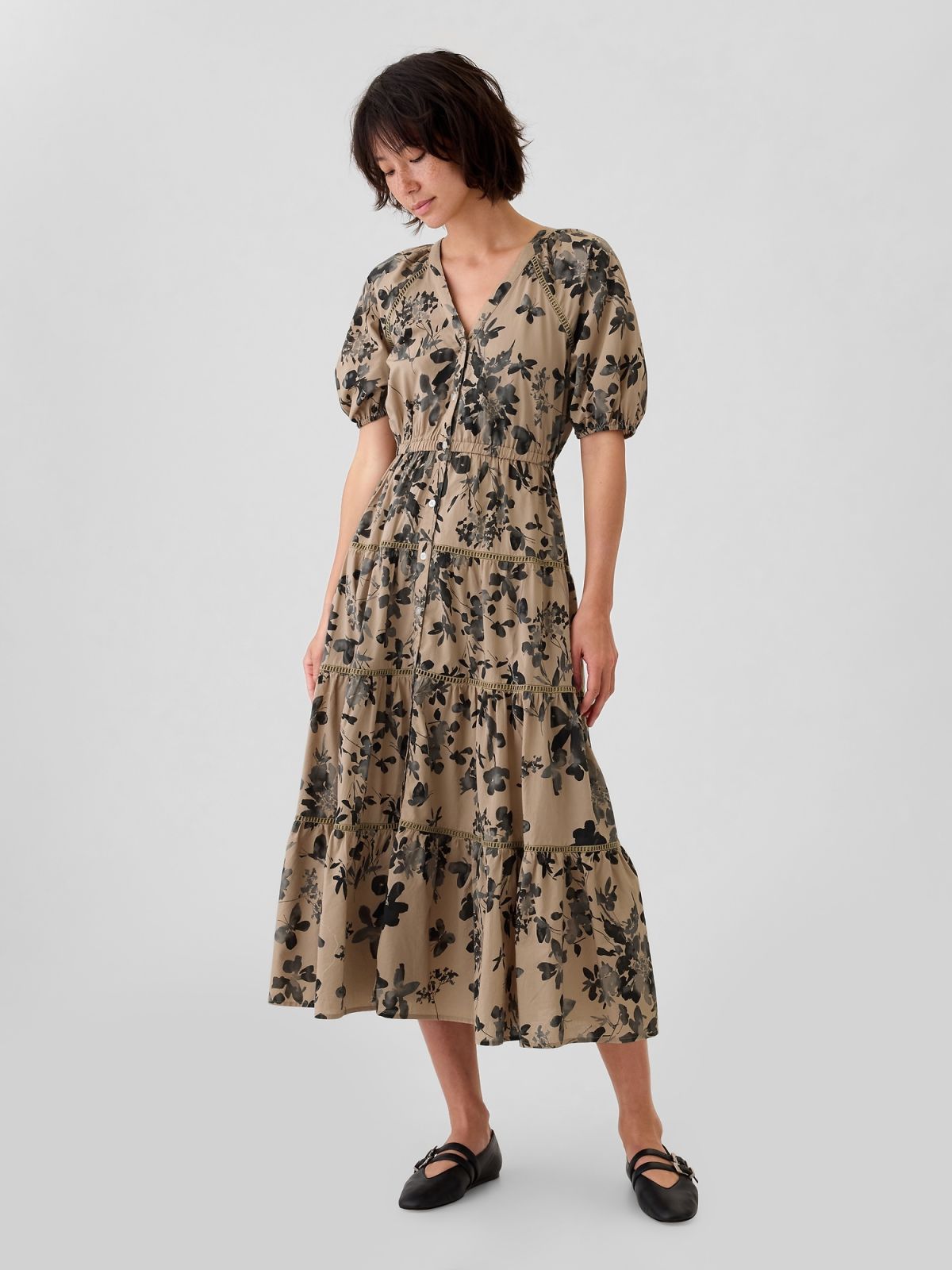 Tiered Maxi Shirtdress Φόρεμα-517740000