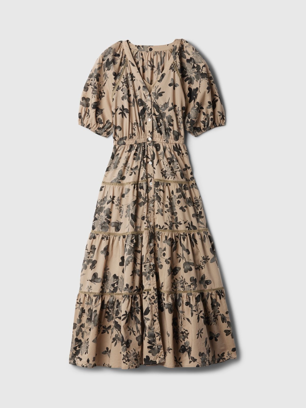 Tiered Maxi Shirtdress Φόρεμα-517740000