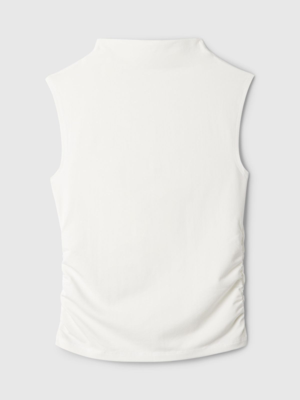 Modern Funnel-Neck Ruched Tank Μπλούζα-521686001