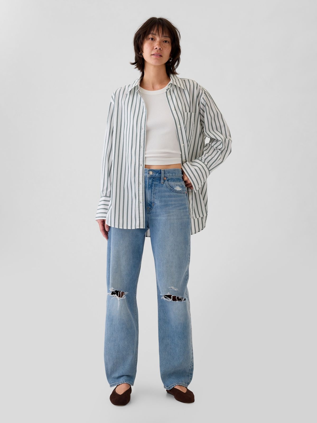 Οργανικό Βαμβάκι Big Shirt Πουκάμισο-519040002