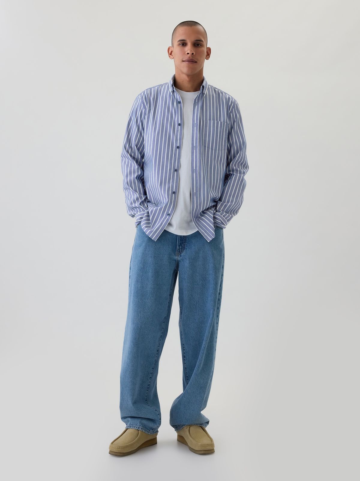 Μπλε Performance Πουκάμισο Ποπλίνα-802535030