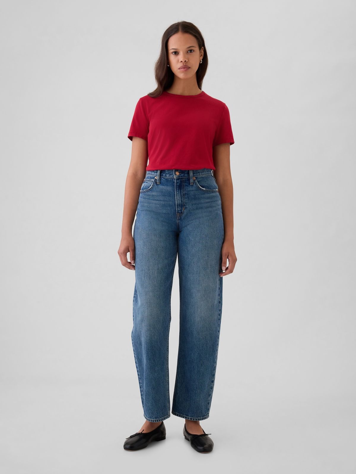 Κόκκινη Vintage Μπλούζα από 100% Οργανικό Βαμβάκι-795346098