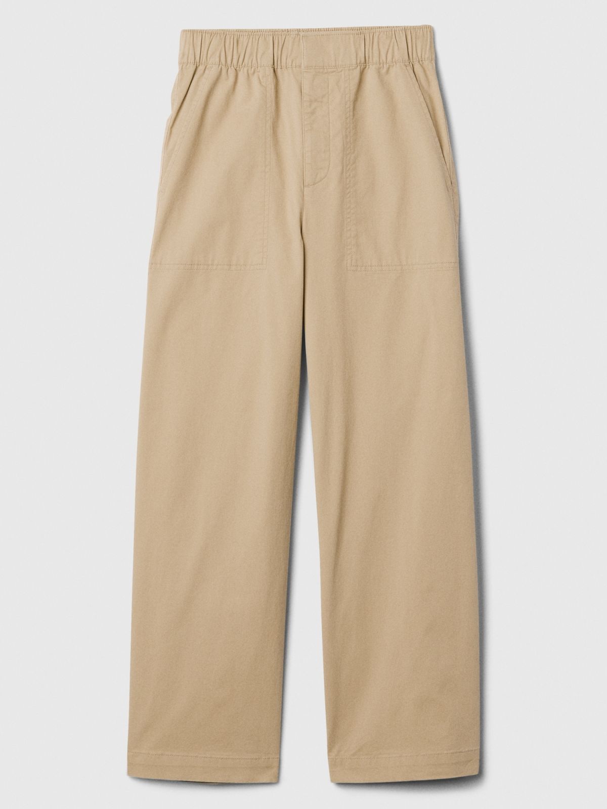 Mid Rise Easy Wide-Leg Khakis Παντελόνι-500332000