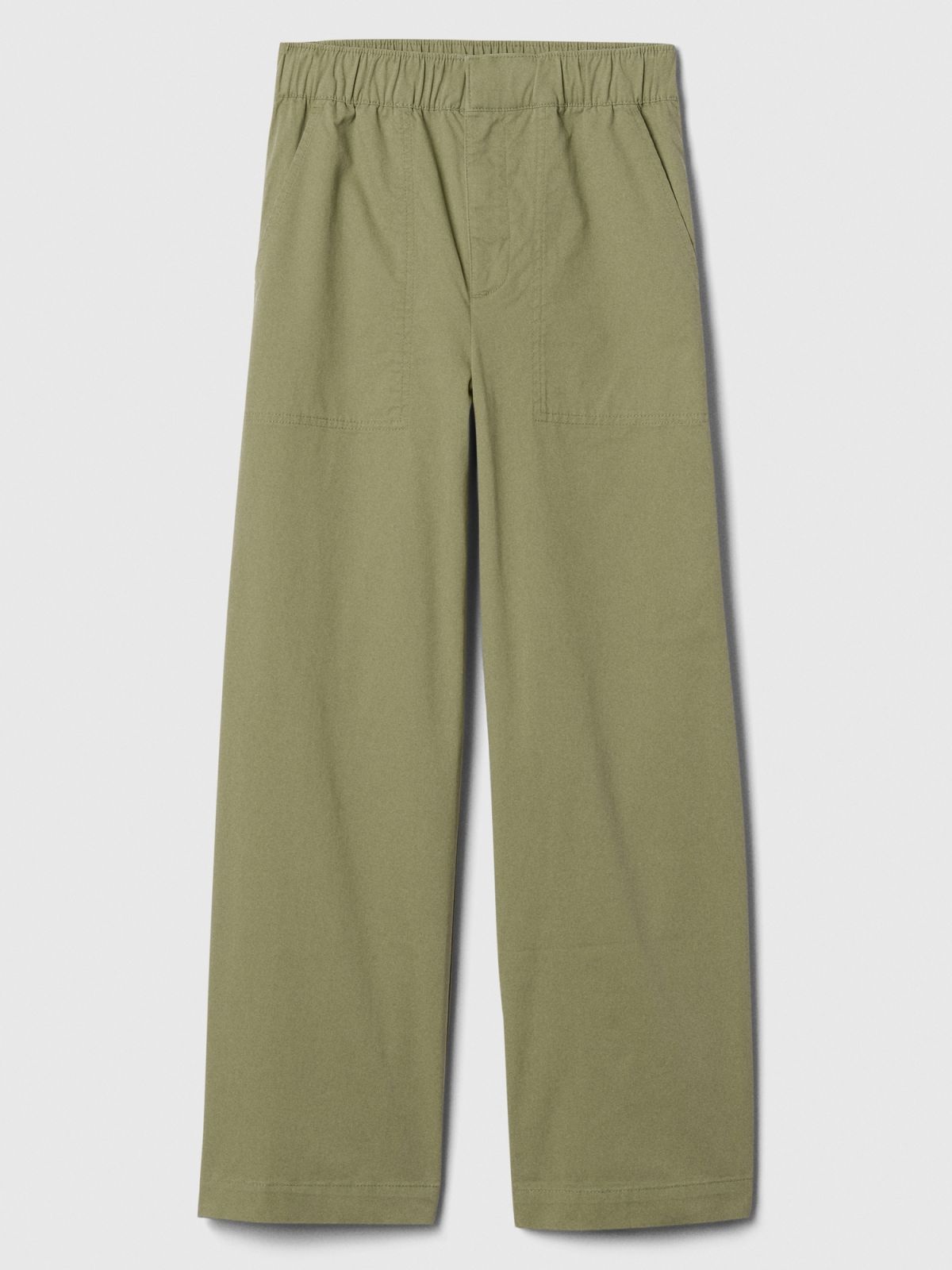 Mid Rise Easy Wide-Leg Khakis Παντελόνι-500332001