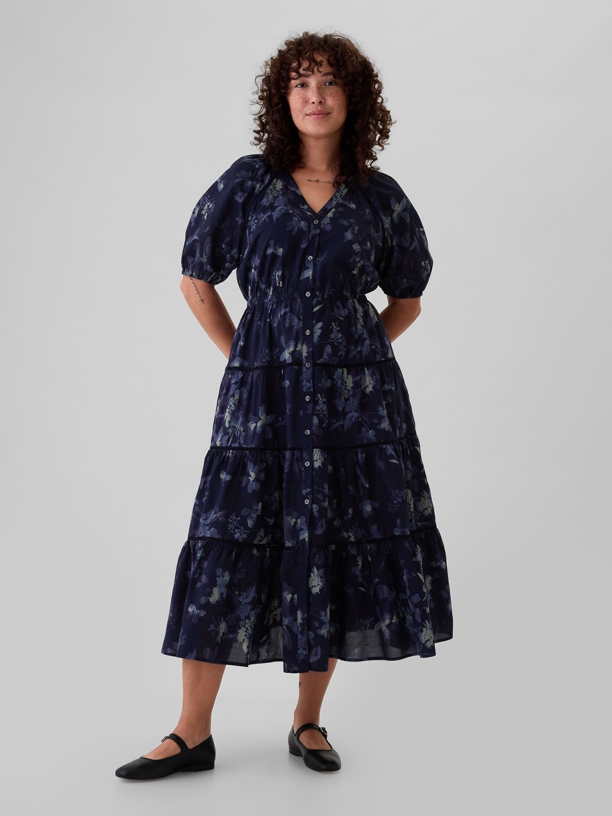 Tiered Maxi Shirtdress Φόρεμα-517740001