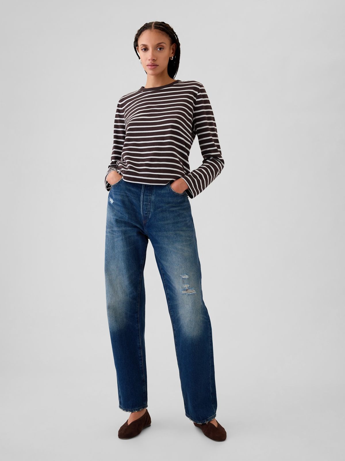 Οργανικό Βαμβάκι Vintage Μπλούζα-500099001