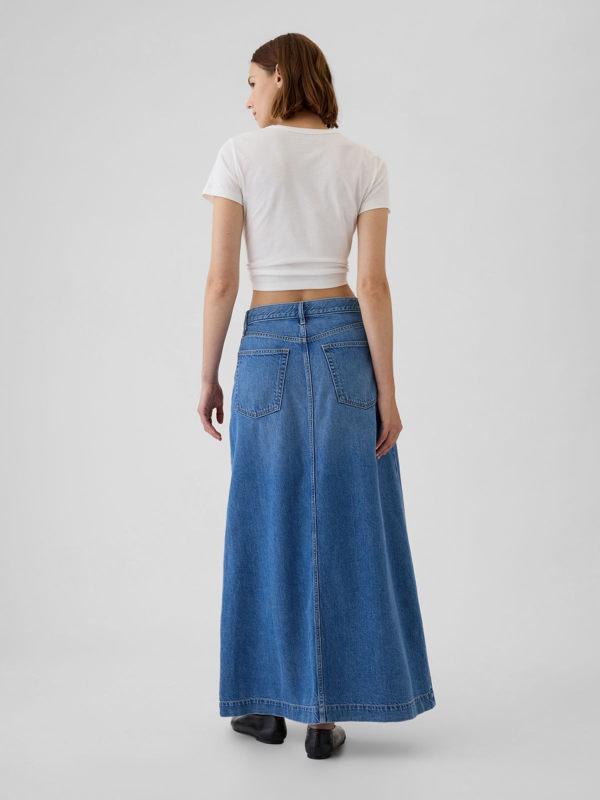 UltraSoft Denim Maxi Skirt-517213000