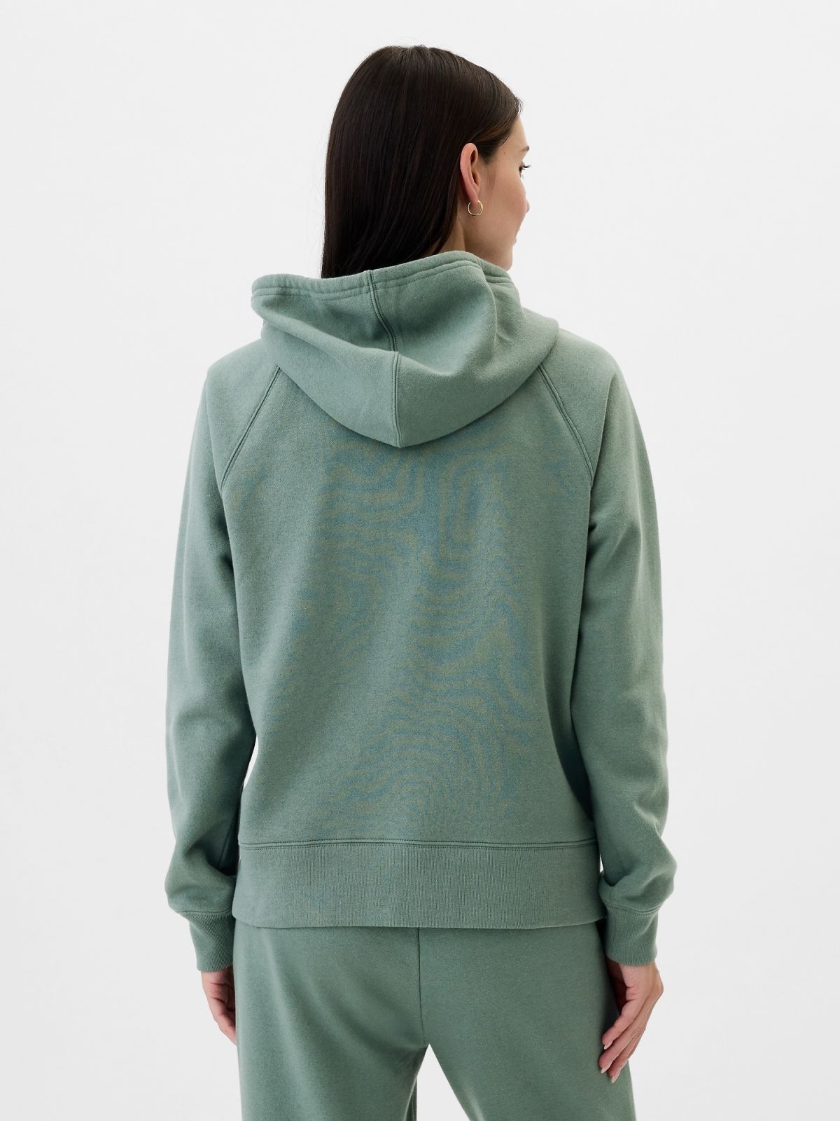 Πράσινο Gap Logo Zip Φούτερ-463503055
