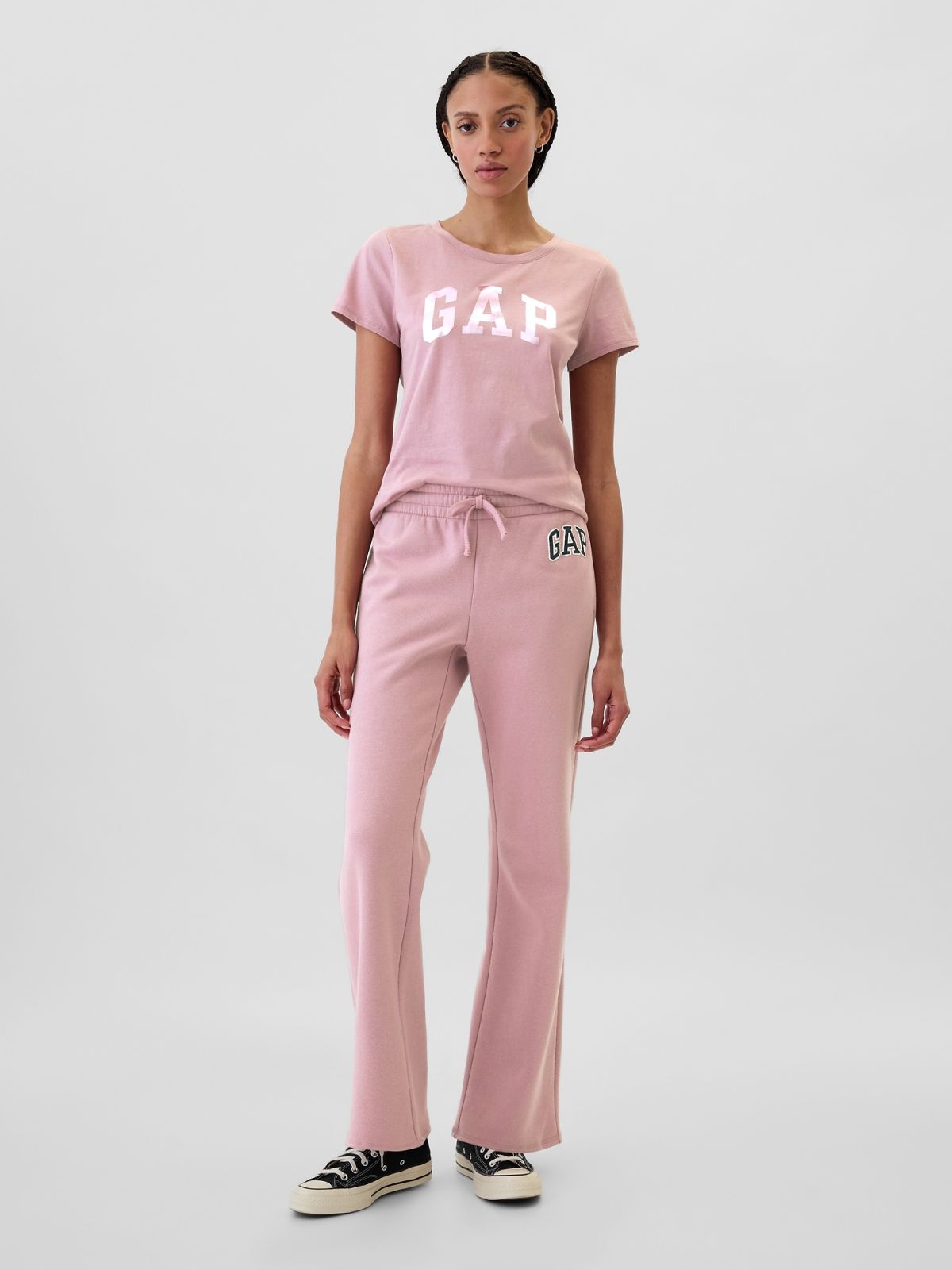 Ροζ Gap Logo Κοντομάνικη Μπλούζα-417797013