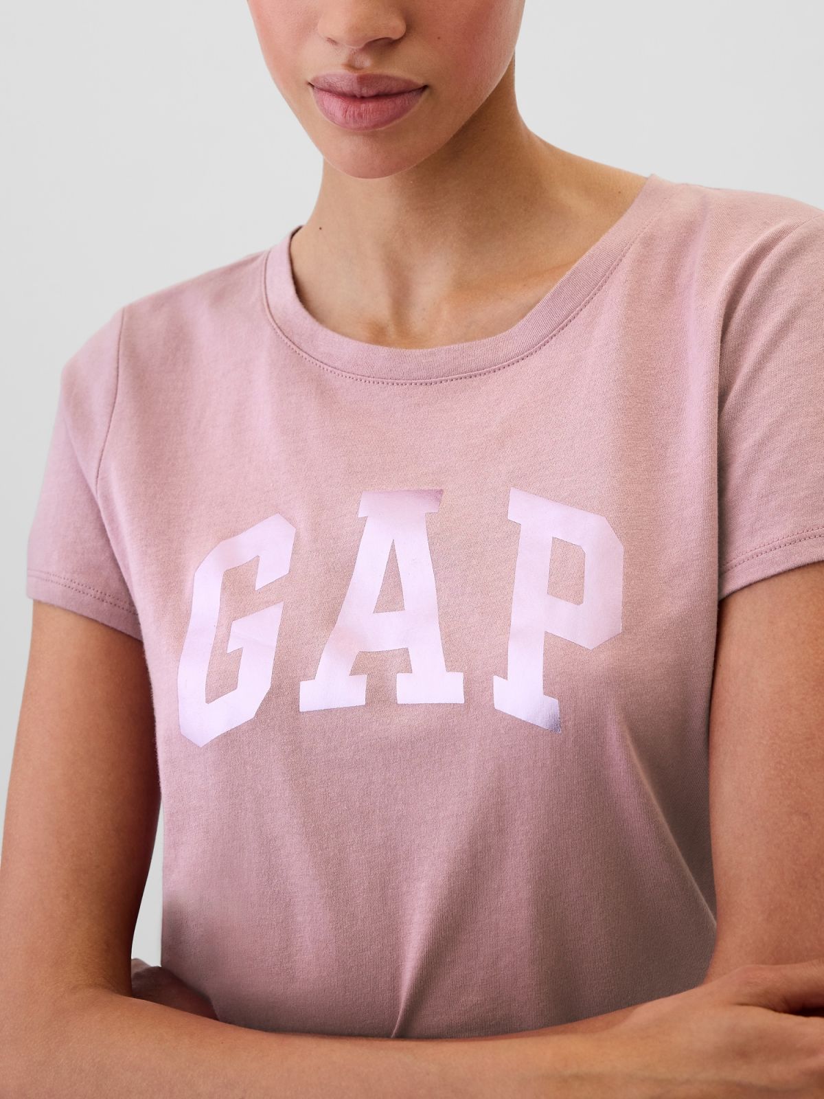 Ροζ Gap Logo Κοντομάνικη Μπλούζα-417797013