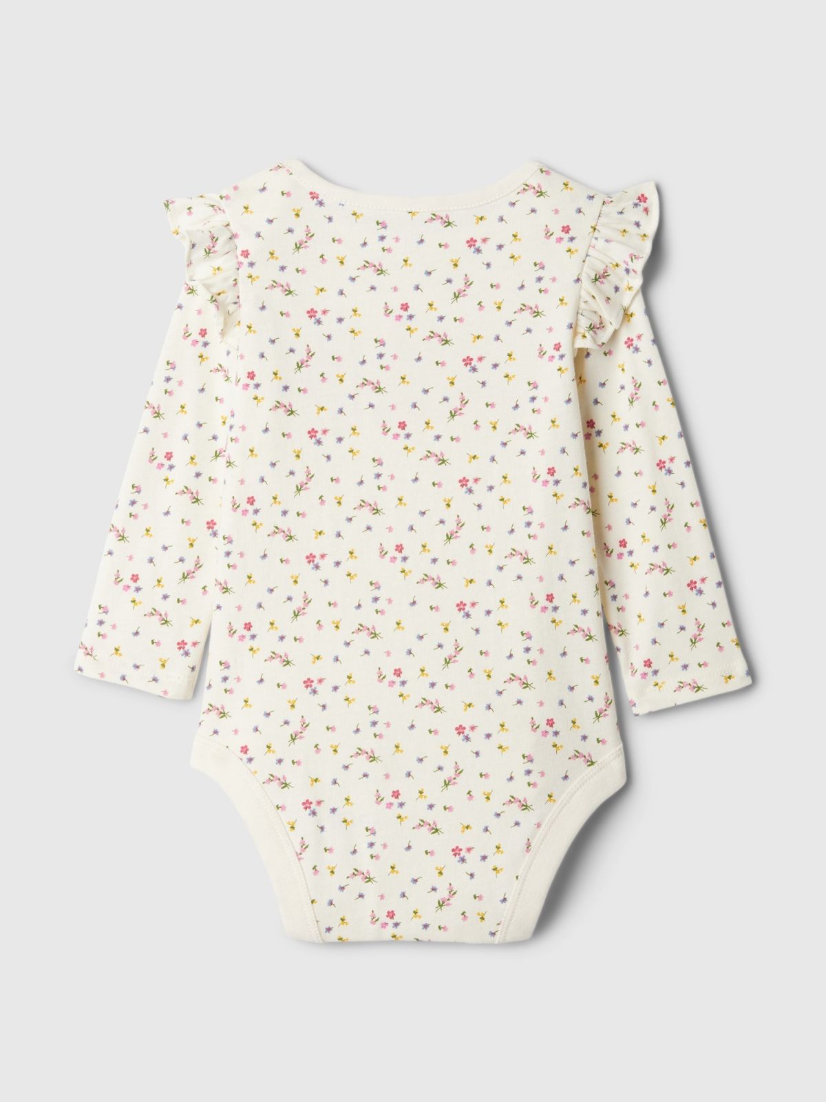 Baby Gap Logo Ruffle Bodysuit-522642000