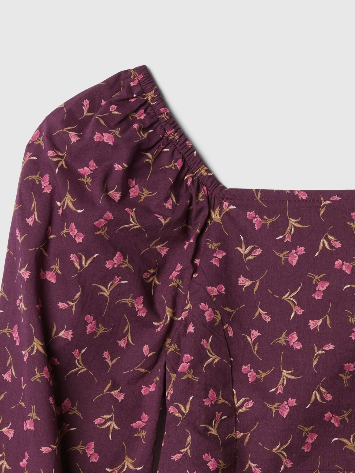 Παιδικό Cropped Puff Sleeve Πουκάμισο-524015001