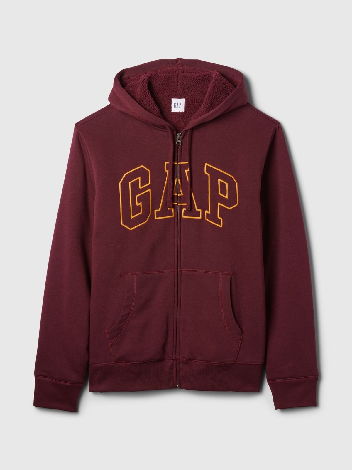 Gap Logo Sherpa-Lined Zip Φούτερ-498248000