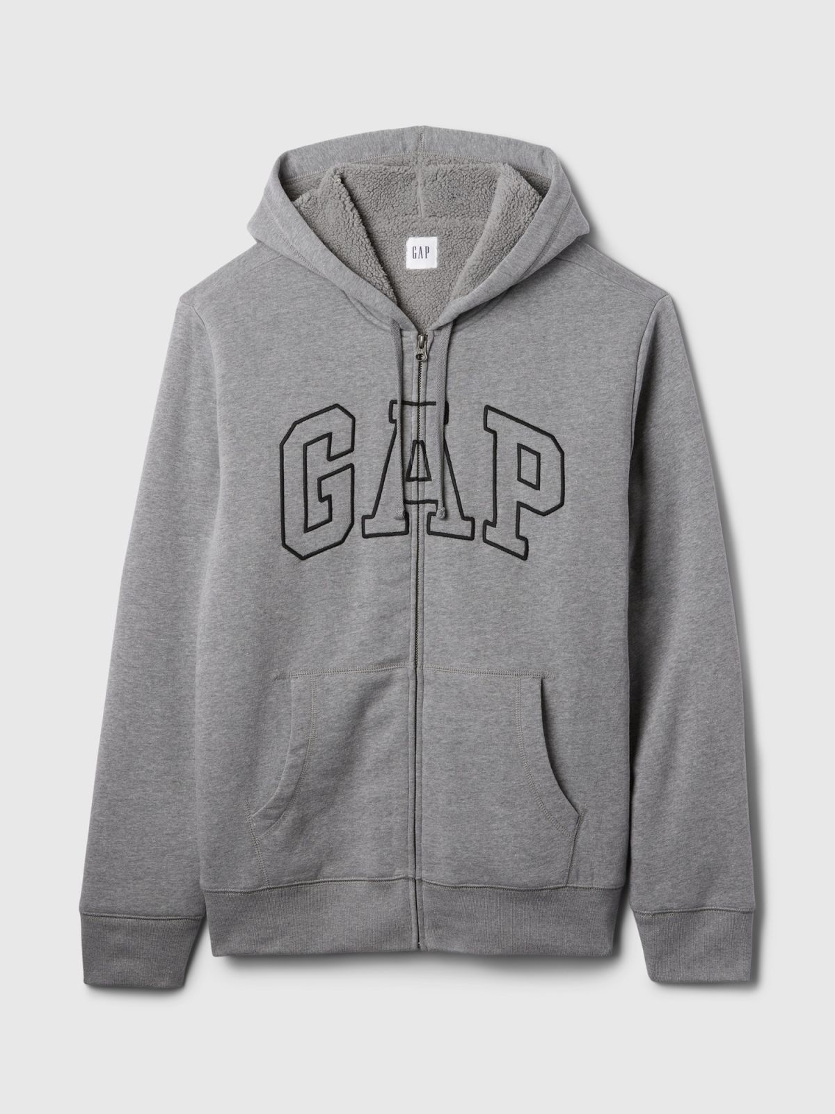 Gap Logo Sherpa-Lined Zip Φούτερ-498248001