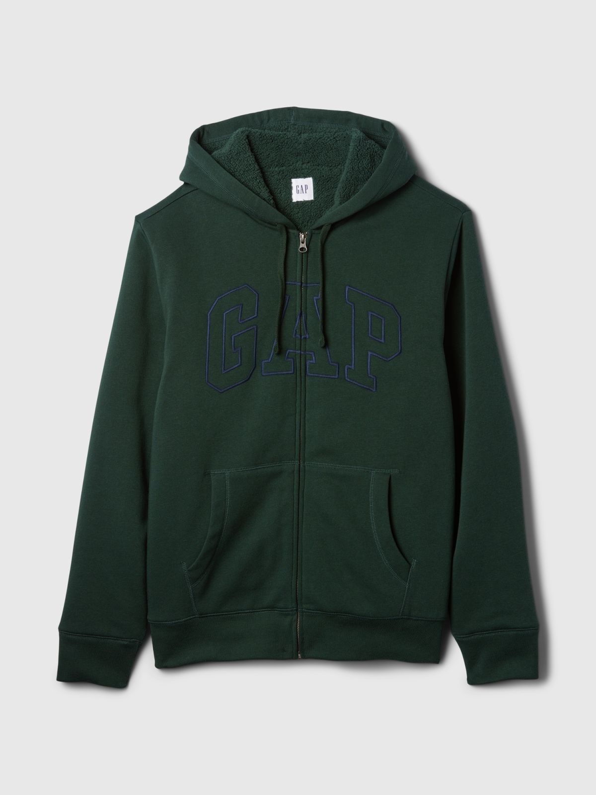 Gap Logo Sherpa-Lined Zip Φούτερ-498248004