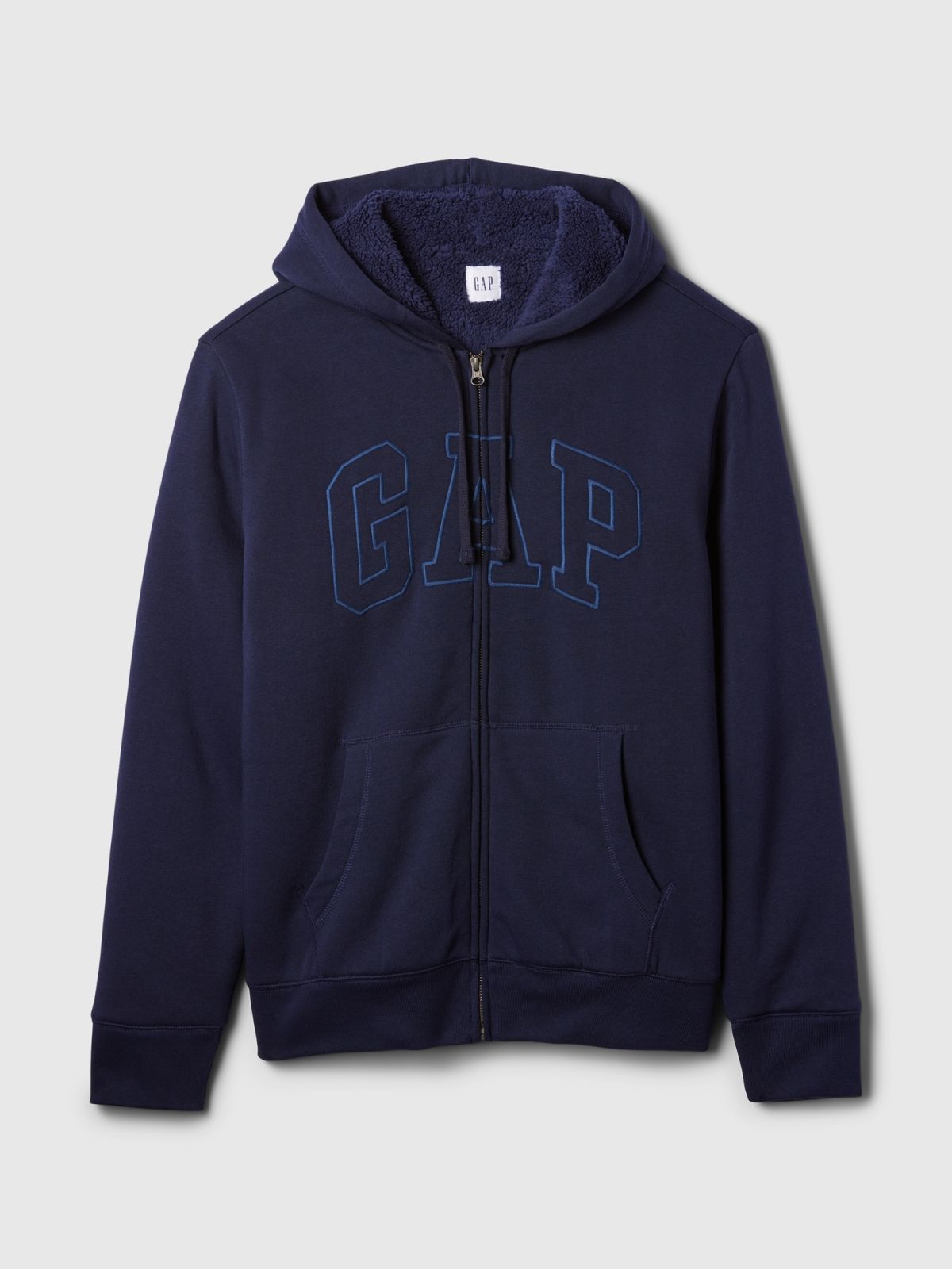 Gap Logo Sherpa-Lined Zip Φούτερ-498248006