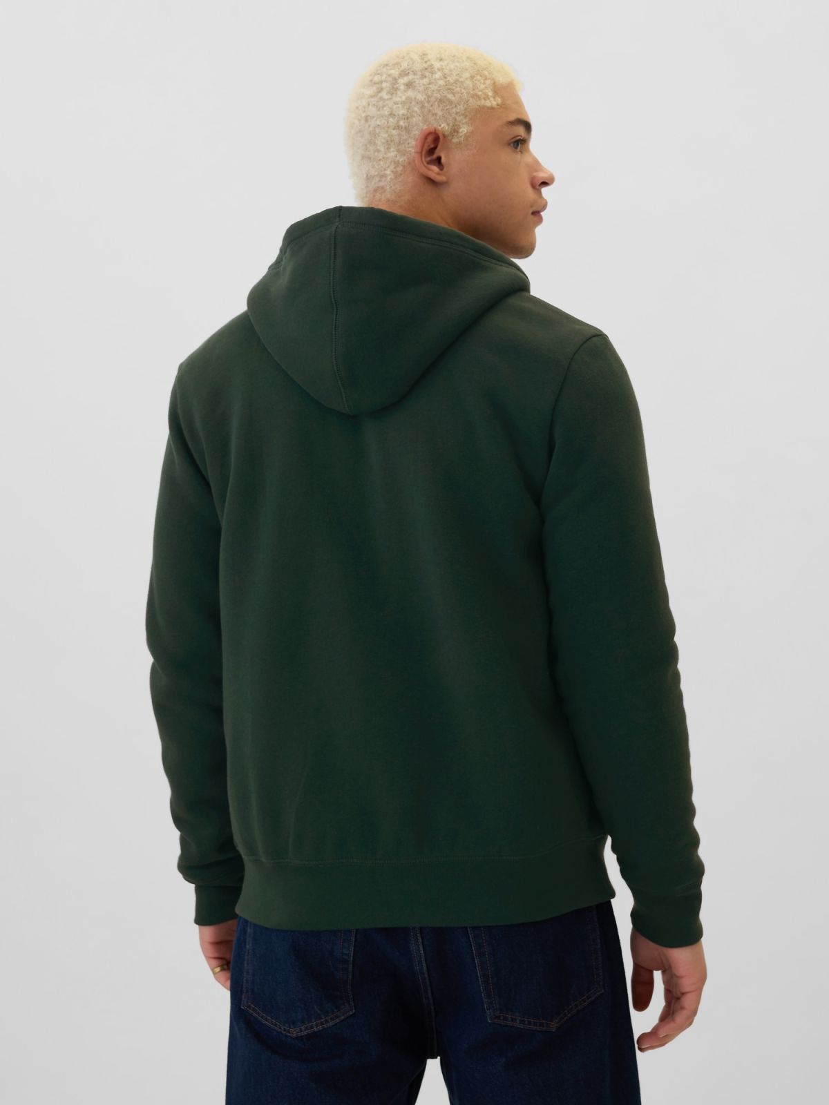 Gap Logo Sherpa-Lined Zip Φούτερ-498248004