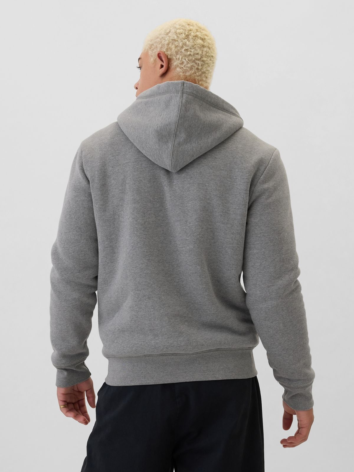 Gap Logo Sherpa-Lined Zip Φούτερ-498248001