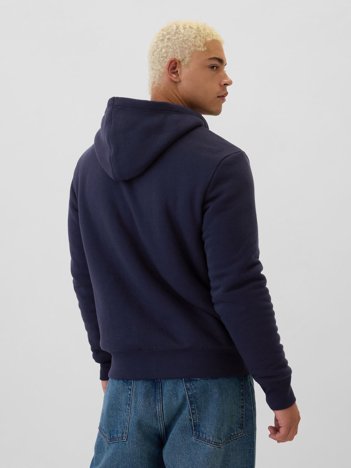 Gap Logo Sherpa-Lined Zip Φούτερ-498248006