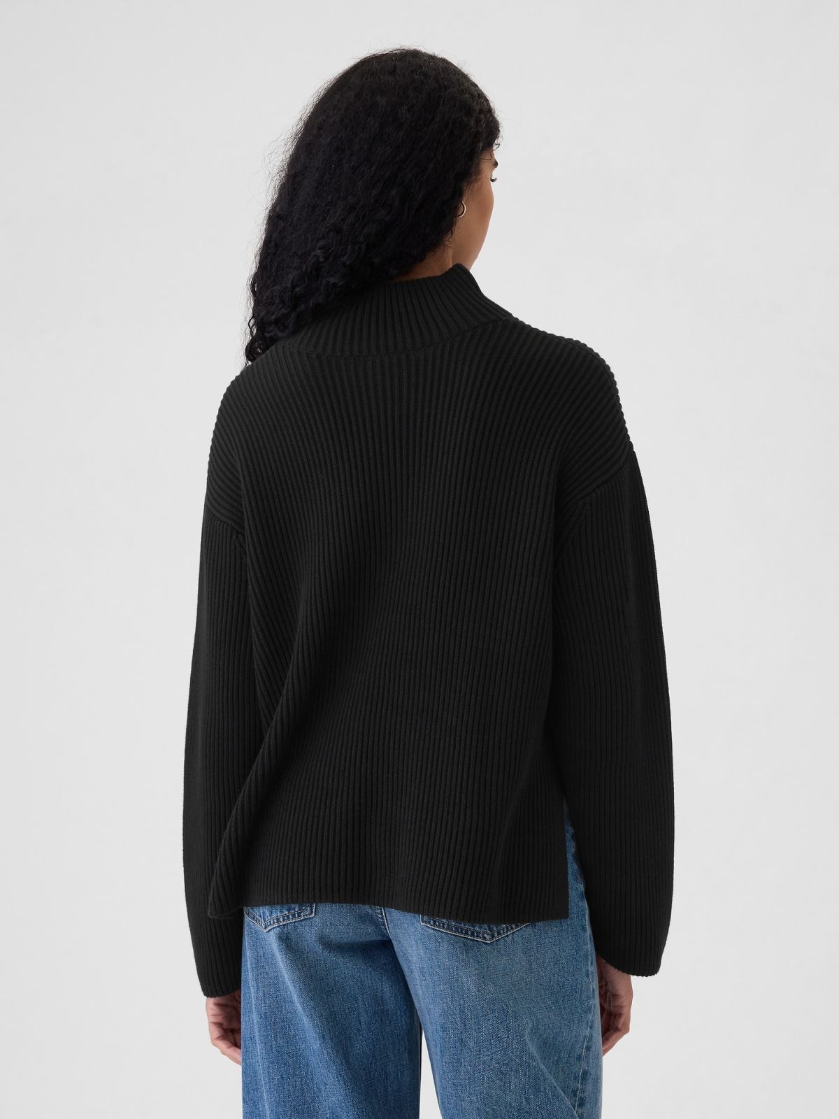 24/7 Split-Hem Mockneck Sweater-544799003
