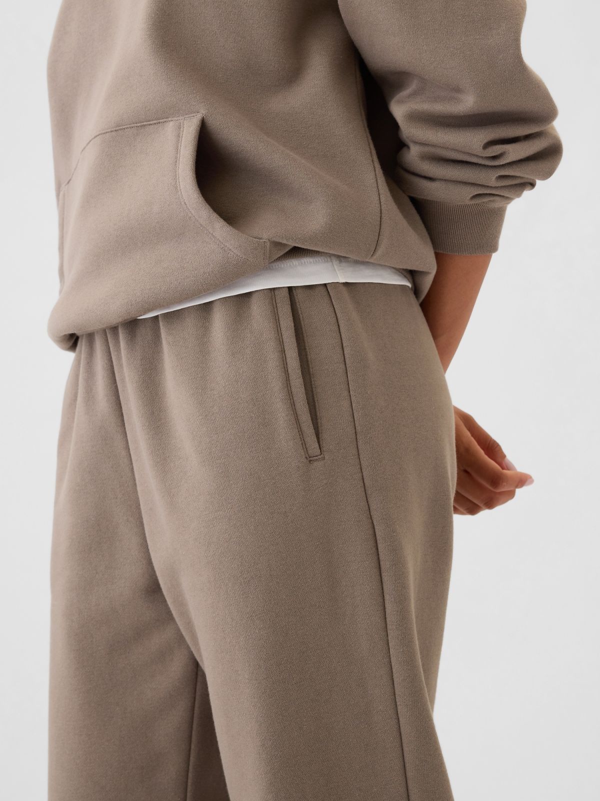 Μπεζ High Rise Boyfriend Jogger Παντελόνι-765568028