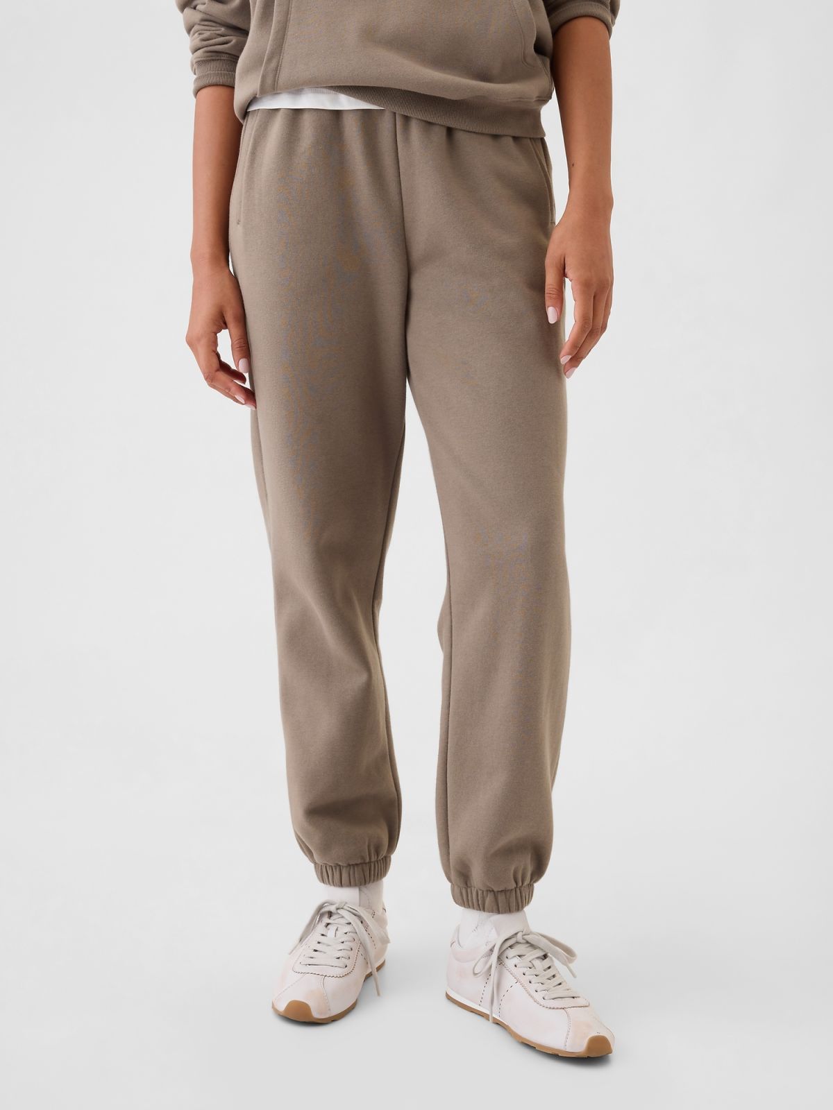 Μπεζ High Rise Boyfriend Jogger Παντελόνι-765568028