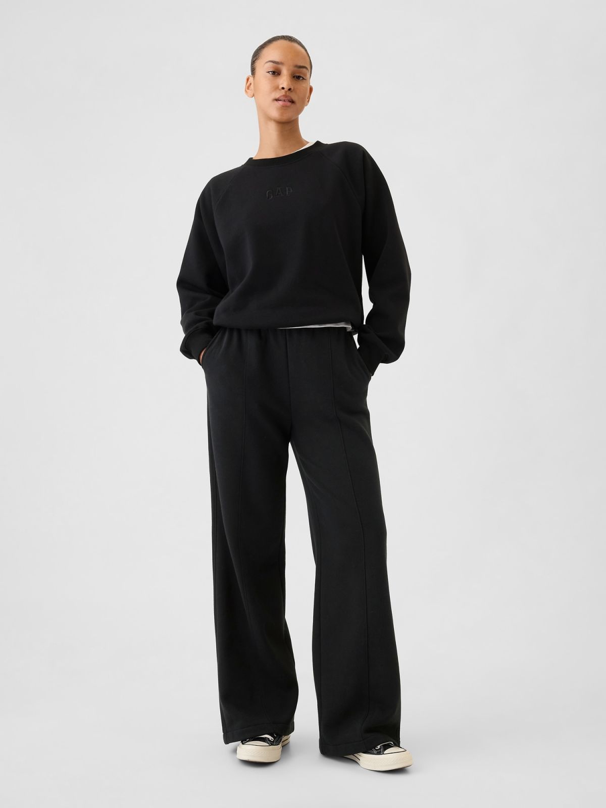 Μάυρο Vintage Soft Raglan Φούτερ-765585040