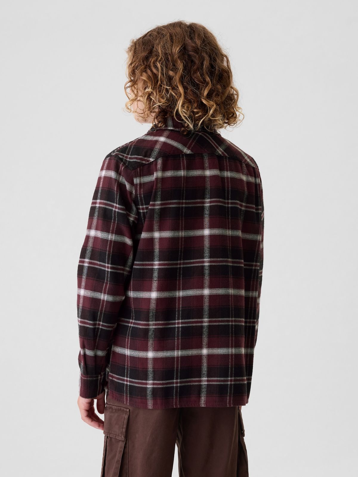 Kids Organic Cotton Flannel Shirt-523200004