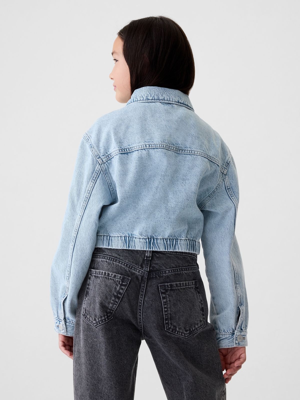 Cropped Denim Jacket-523994000