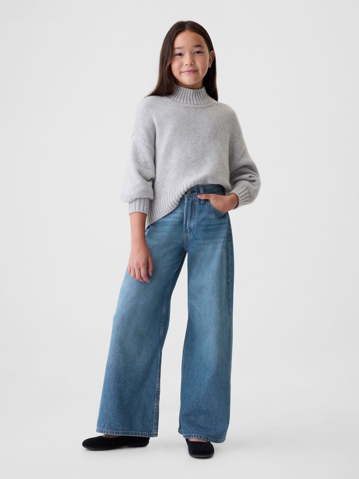 Παιδικό Mid Rise Baggy Jean Παντελόνι-525278000