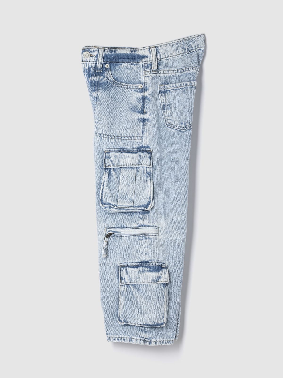 Παιδικό Mid Rise Double Cargo Baggy Jean Παντελόνι-525270000